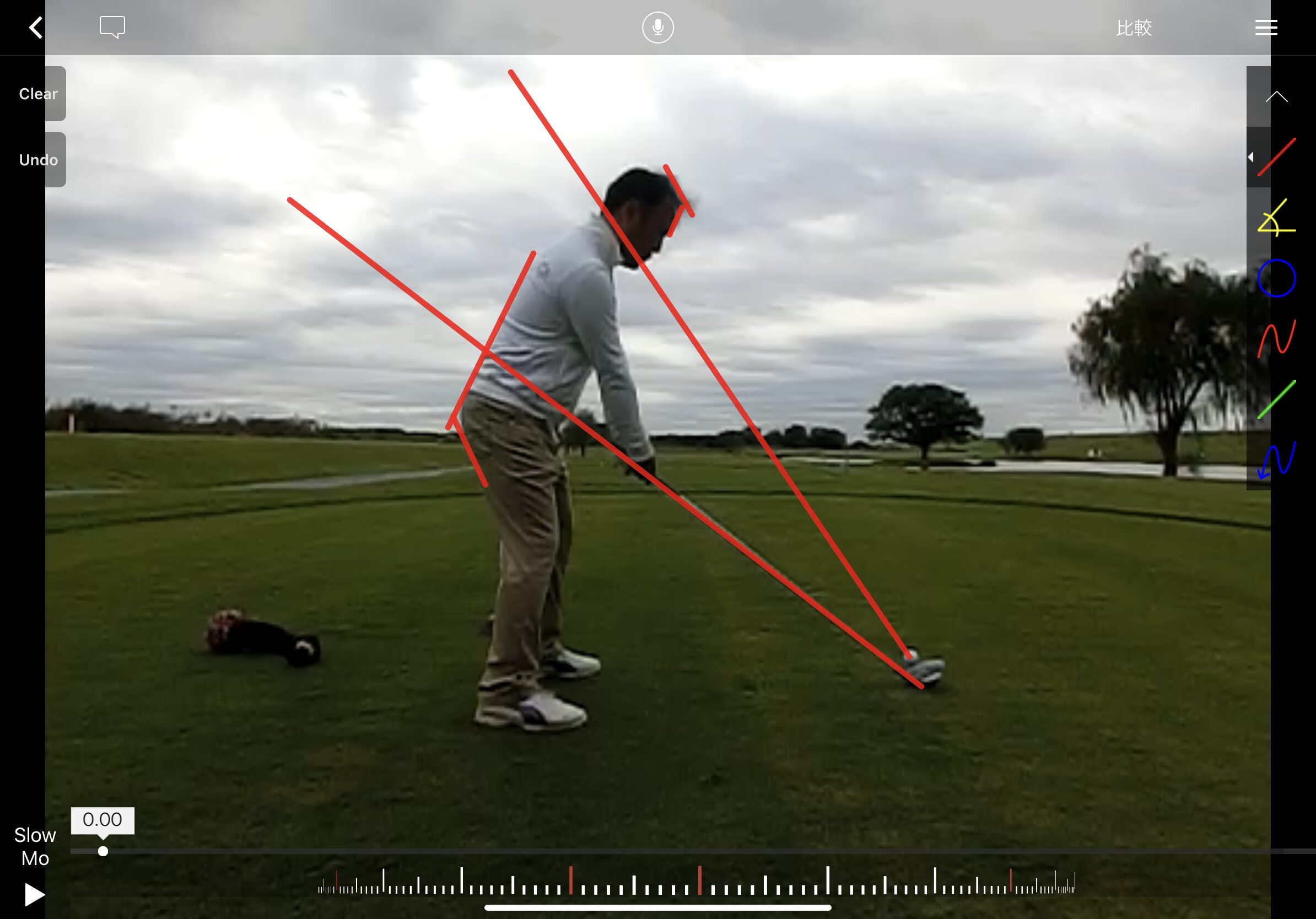 川口 ゴルフレッスン TrackMan スイング解析 横